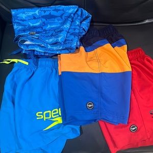 Boys Speedo Swim Shorts Trunks size medium bundle